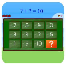 Addition equals 10.