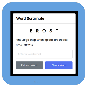 Word Scramble.